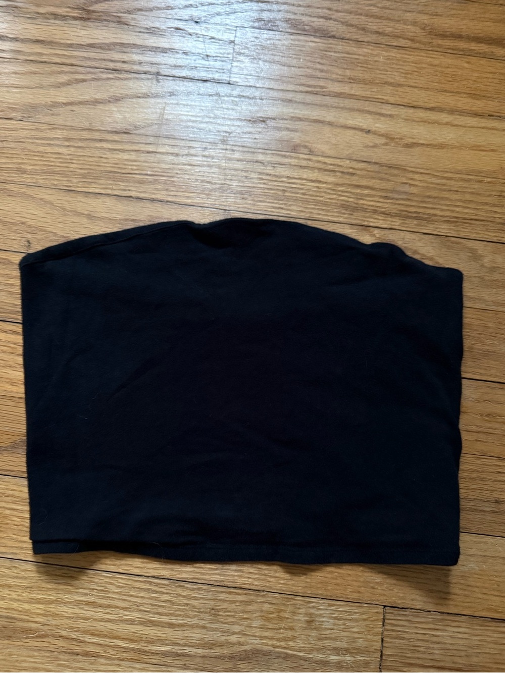 vintage style Garage Black Strapless Tube Top